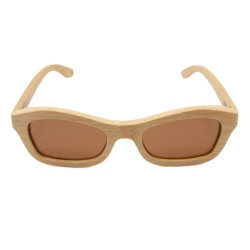 Gafas de sol de madera, hechas de bambu natural, cuadradas