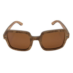 Gafas de sol de madera, hechas de madera laminada burl, estilo moderno